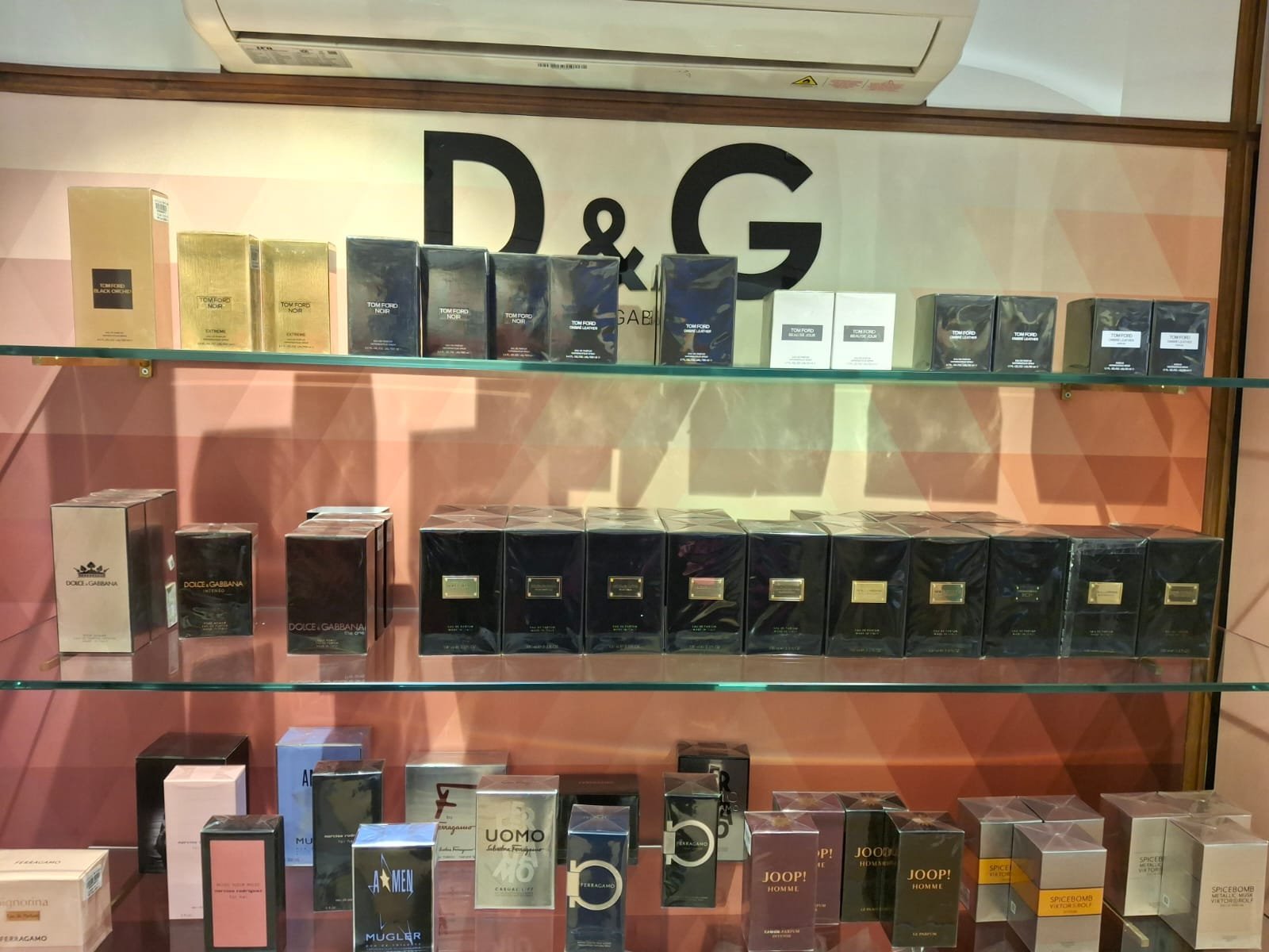 Creed and Parfums de Marly niche wall